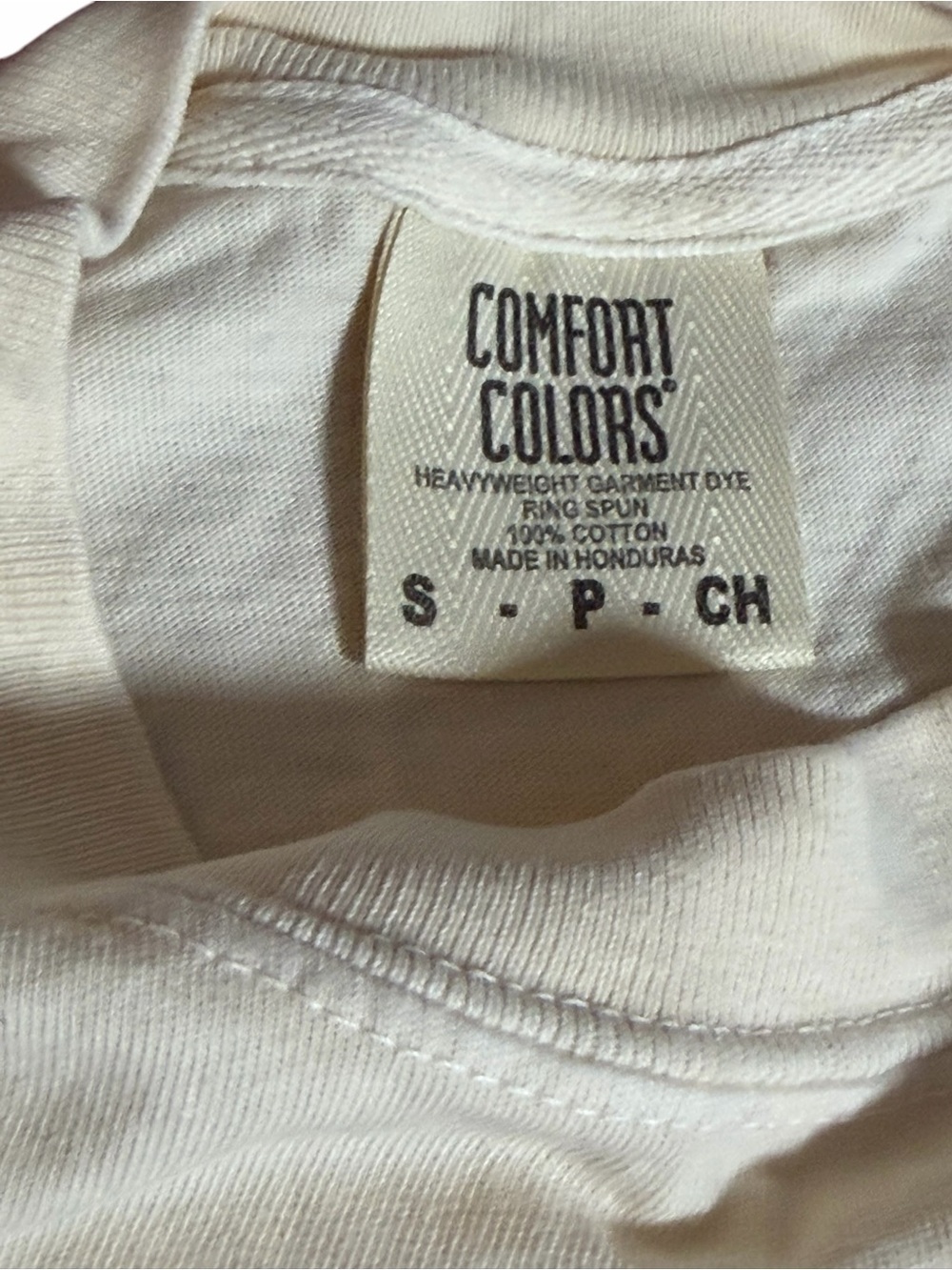 Women’s Patriotic Cream Tee with Red Script S - Picture 6 of 7